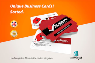 create professional business card design with qr code