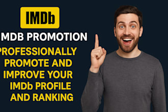 promote imdb profile, imdb page, movie rating to increase the start meter