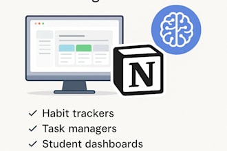 create a custom notion template or dashboard