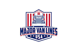 design professional major van lines logo