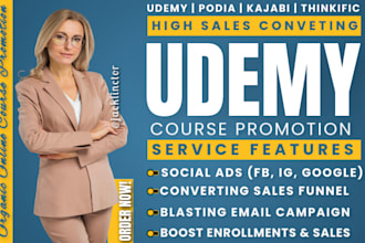 boost udemy course sales with targeted online course promotion, udemy marketing