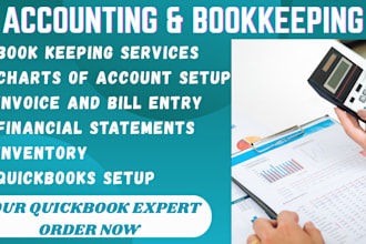 bookkeeping and clean up in quickbooks xero or wave
