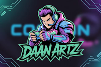 design a cartoon avatar mascot podcast logo caricature gaming for nft collection