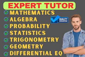 teach you probability, statistics, differential equations and geometry problems