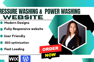 design a pressure washing, cleaning website, power washing website