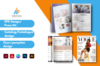 design  catalog magazine lookbook press kit designs epk design lead magnet book