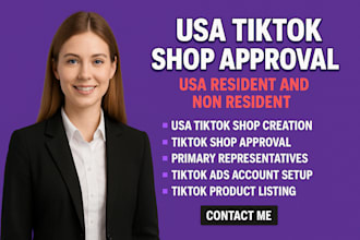 create usa tiktok shop setup tiktok shop usa tiktok shop business representative
