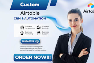 custom airtable automations,dashboards,CRM system setup,workflows and database