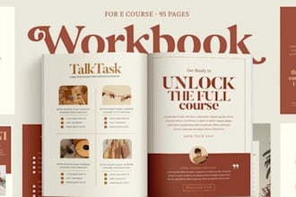 design engaging canva workbook, ebook,  lead magnet templates
