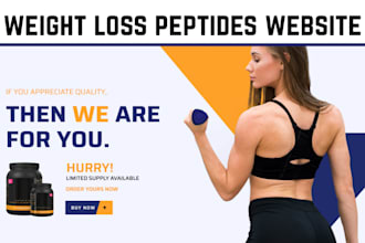 peptide store weight loss supplement marketing fitness website peptide website