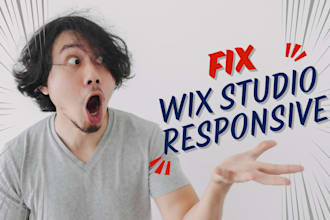 fix responsive issue of wix studio website layout bugs