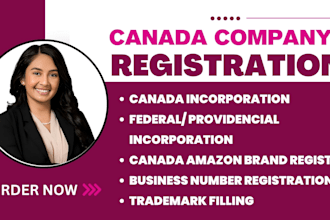 incorporate canadian business,canada company registration,cra, trademark filling