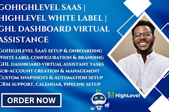 setup gohighlevel saas highlevel white label ghl dashboard virtual assistance