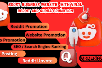 do organic reddit post to promote app saas music book business website promotion