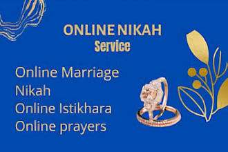 lead online nikah as your online nikah imam for islamic wedding ceremony