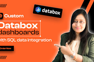 create custom databox dashboards with sql data integration