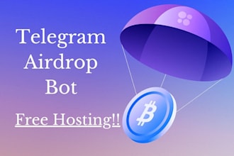 develop airdrop bot, telegram airdrop bot, auto checkout bot, auto purchase bot