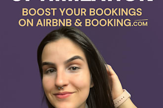 create and optimize your airbnb or booking listing to attract more guests