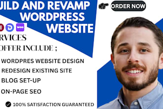 design a responsive wordpress website with SEO and fast loading speed
