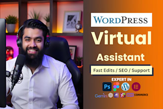 your fastest wordpress VA or wordpress virtual assistant