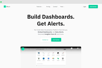 develop ai business analytics app, ai KPI tracker app, data visualization app