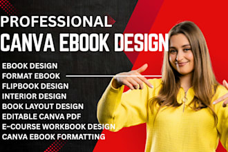 design editable canva ebook, workbook, lead magnets template journal design kdp
