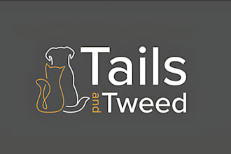 design a modern minimalist dogs, cats, pet store and animal logo