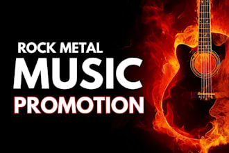 do organic rock, metal, punk, music promotion on spotify and blogs