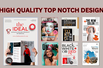 design product catalog, catalogue, lookbook, sell sheet magazine layout brochure