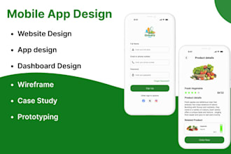 design modern UI UX with wireframes in figma for mobile apps and websites