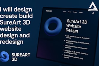 design create build surecart 3d website design and redesign
