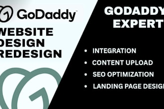 design godaddy website redesign godaddy website develop godaddy website design