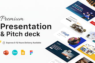 design a powerpoint presentations, google slides and pitch decks