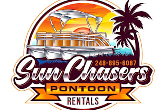 design a modern boat logo
