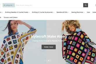 design crochet knitting shopify store crochet patterns website for etsy store