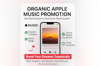 do organic apple music promotion via apple music playlist