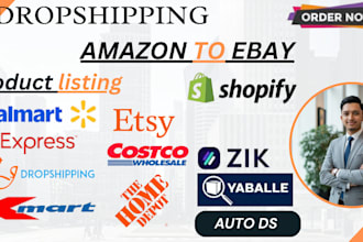 do home depot to ebay dropshipping listings via autods