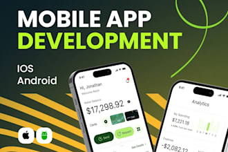 do mobile app developement andriod IOS app building mobile app flutter developer