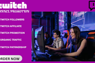 do twitch channel promotion to get you real active followers