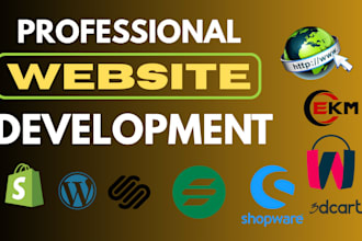 develop shopify wix godaddy squarespace website store design