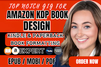 do ebook formatting, book design, paperback layout design, kdp book publishing