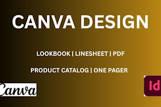 do lookbook line sheet design, product catalog workbook worksheet, one pager pdf