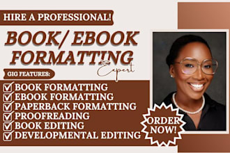 do proofreading book editing and book formatting for amazon kdp nonfiction