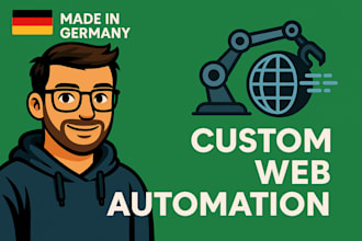 build a custom web data extraction or automation tool for your needs