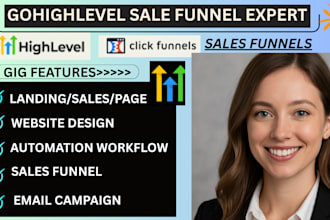 be your gohighlevel expert for CRM, automation, funnel and saas setup