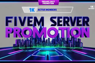 do fivem server promotion, dayz server advertise, promote discord servers