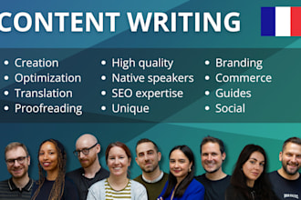 write high quality SEO blog posts in french