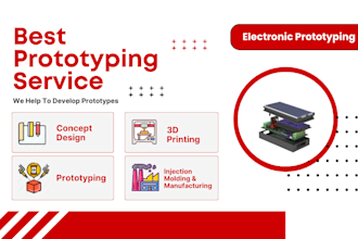 develop industrial and consumer electronic prototypes 3d printing, pcb design