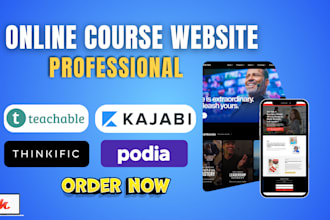 kajabi online course website design kajabi sales funnel kajabi landing page