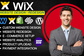 do wix website design, wix website redesign or do wix studio website development